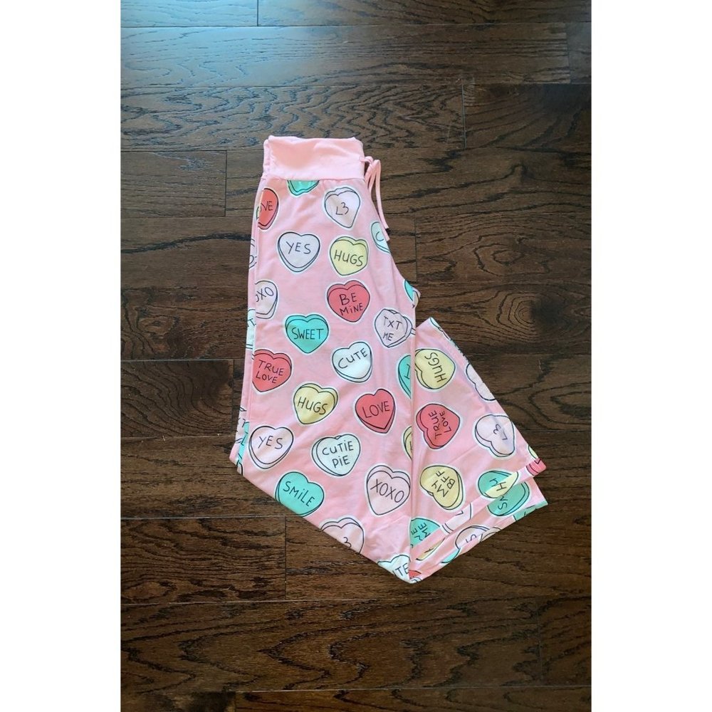 Jordann Jammies Conversation Heart Pajama Bottoms - Picture 2 of 2